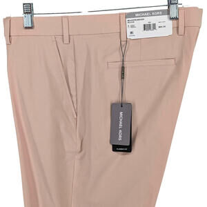 Michael Kors Men's Classic Fit Performance Stretch Dress Pants Pink 36 x 34